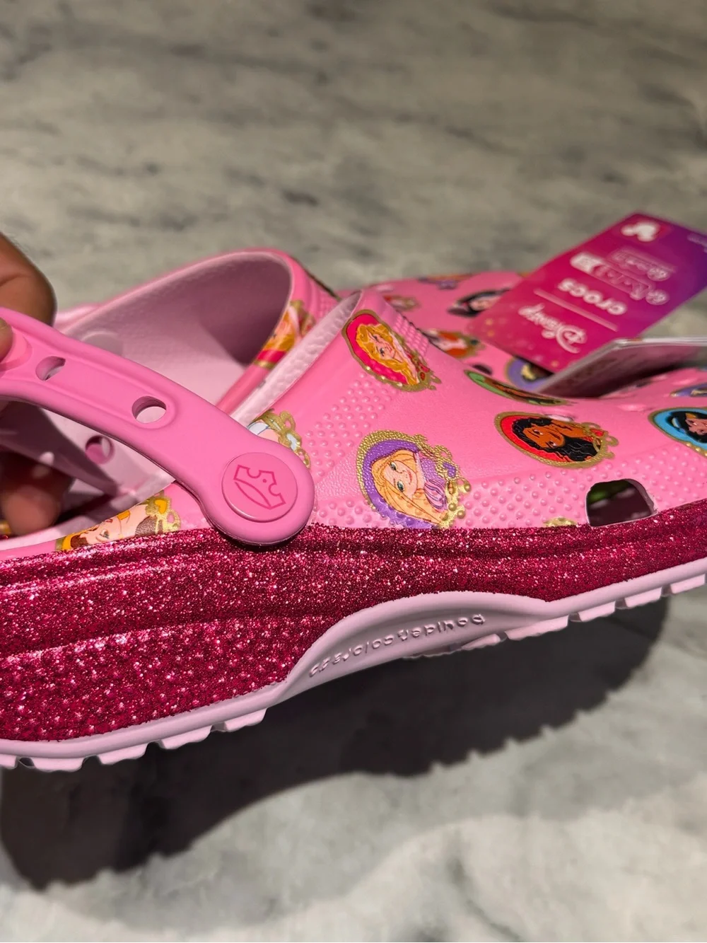 Kids' Pink Disney Princess Clog-Style Slip-Ons